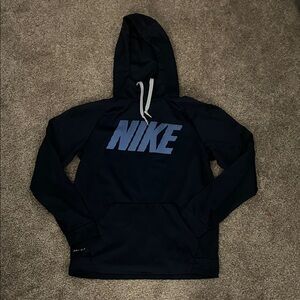 Nike Men's Dark Blue Hoodie